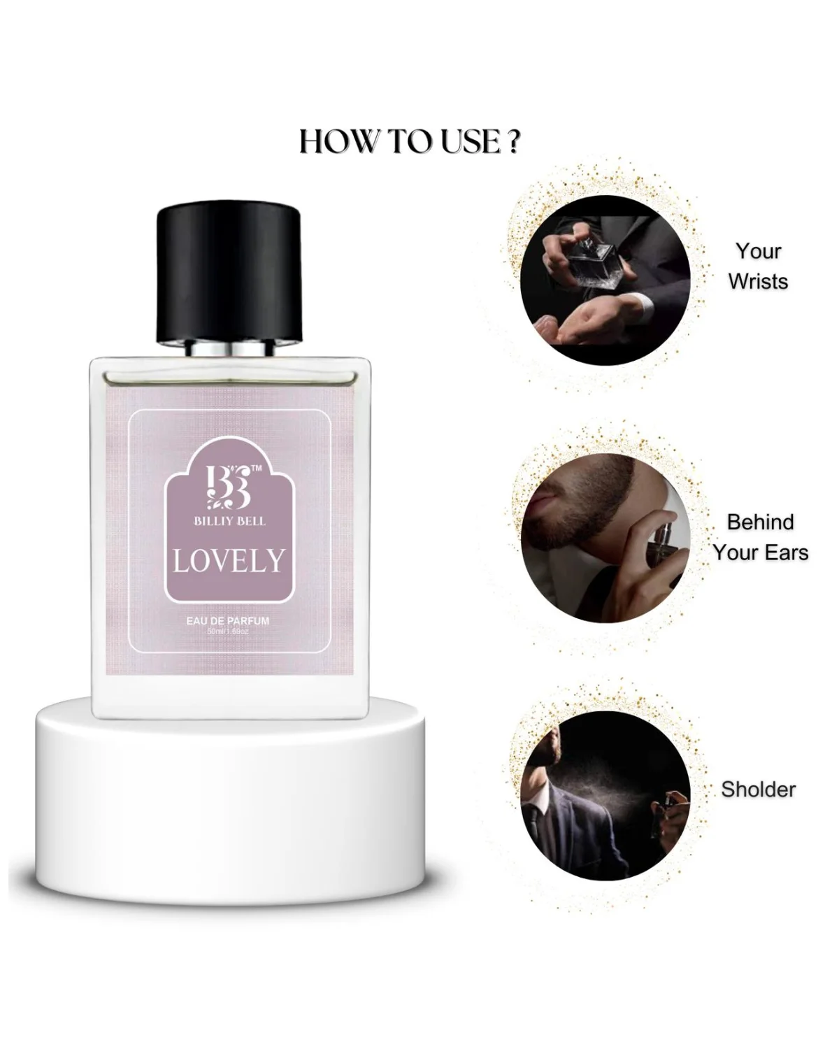 Billiy Bell Lovely Eau De Parfum for Women – 50ml / 1.69 fl oz – Long-Lasting Floral & Woody Fragrance image 2