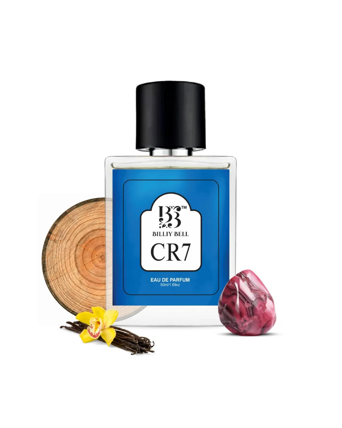 Billiy Bell CR7 Eau De Parfum for Men – 50ml / 1.69 fl oz – Long-Lasting Woody Amber & Warm Vanilla Fragrance